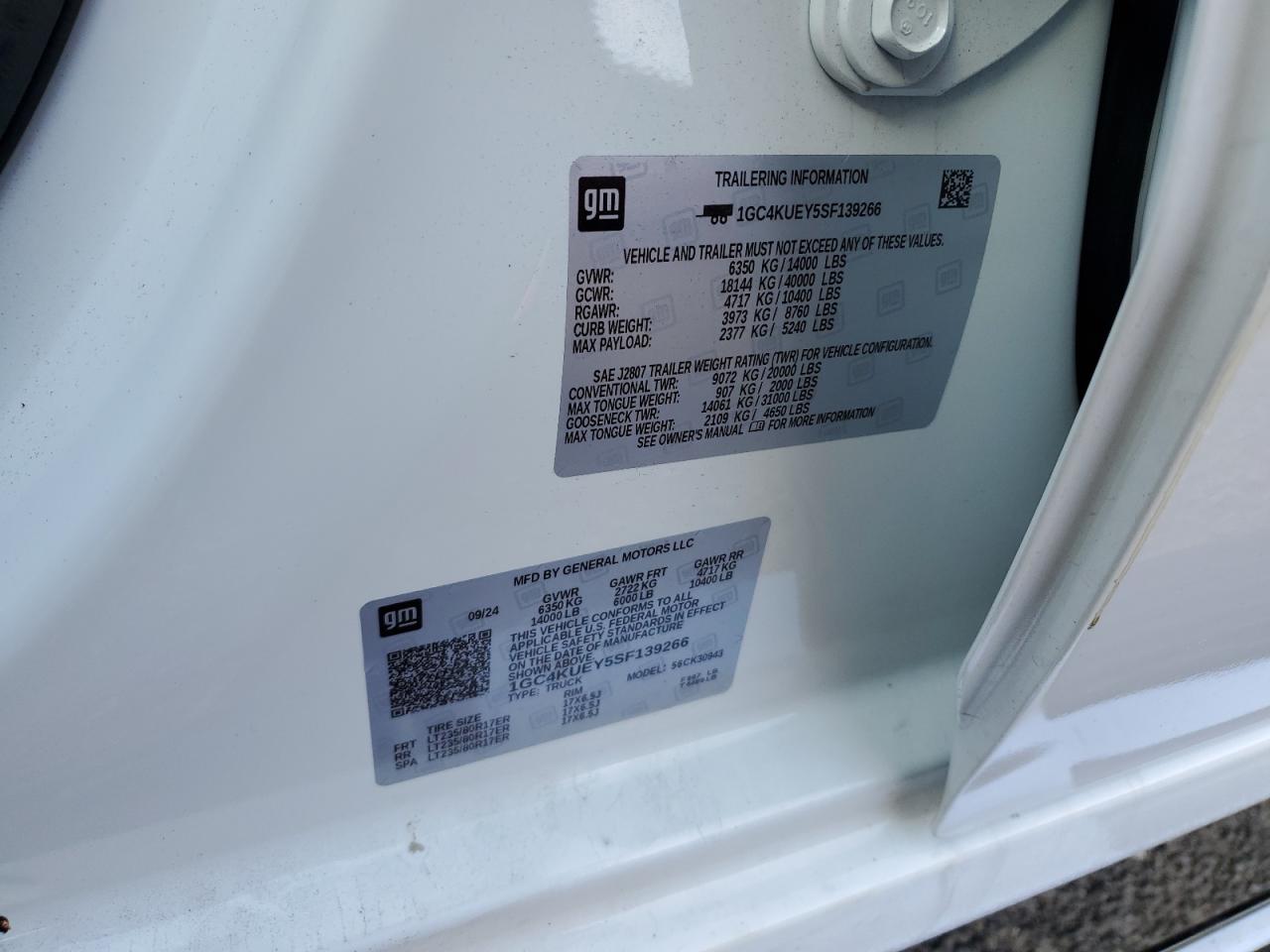 2025 Chevrolet Silverado K3500 Ltz VIN: 1GC4KUEY5SF139266 Lot: 70809065