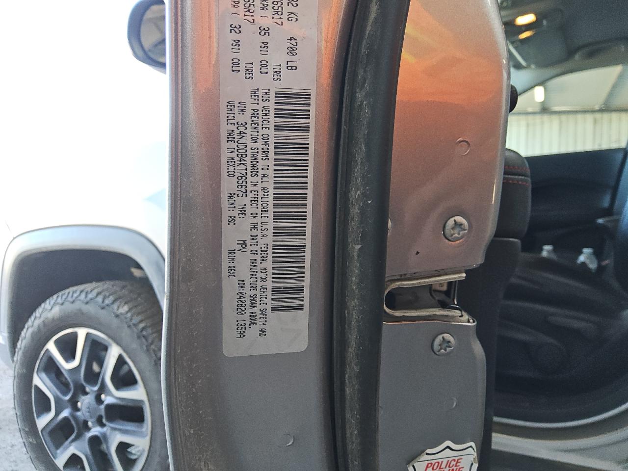 2019 Jeep Compass Trailhawk VIN: 3C4NJDDB4KT765675 Lot: 80334235