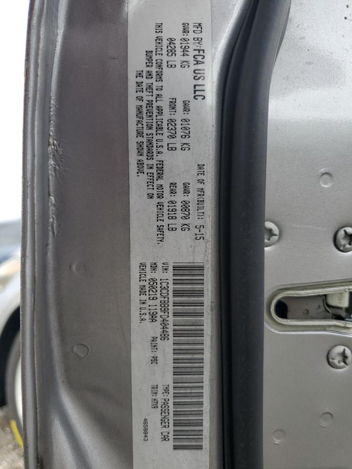 2015 Dodge Dart Sxt VIN: 1C3CDFBB9FD404486 Lot: 71157595