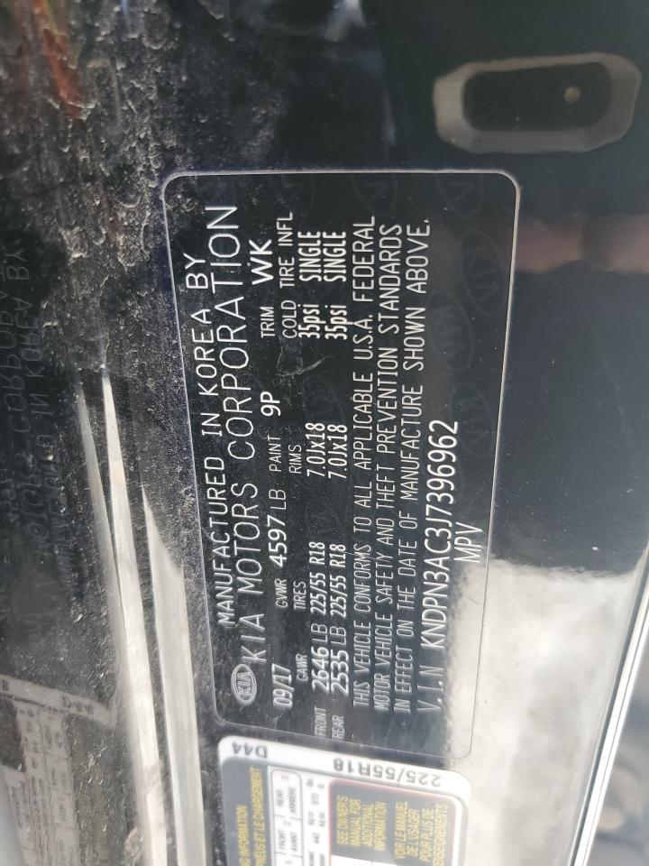 2018 Kia Sportage Ex VIN: KNDPN3AC3J7396962 Lot: 81639515