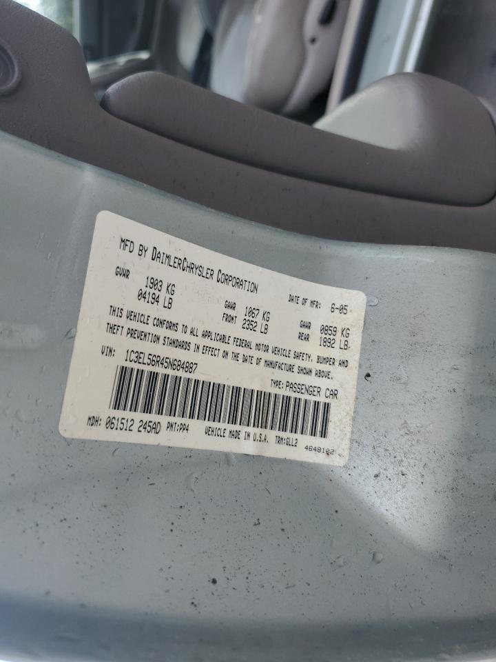 2005 Chrysler Sebring Touring VIN: 1C3EL56R45N684887 Lot: 83945365