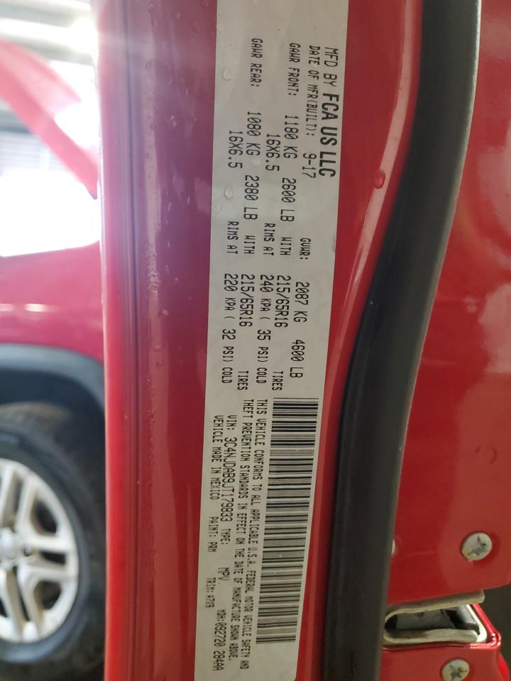 2018 Jeep Compass Sport VIN: 3C4NJDAB9JT179833 Lot: 83837045