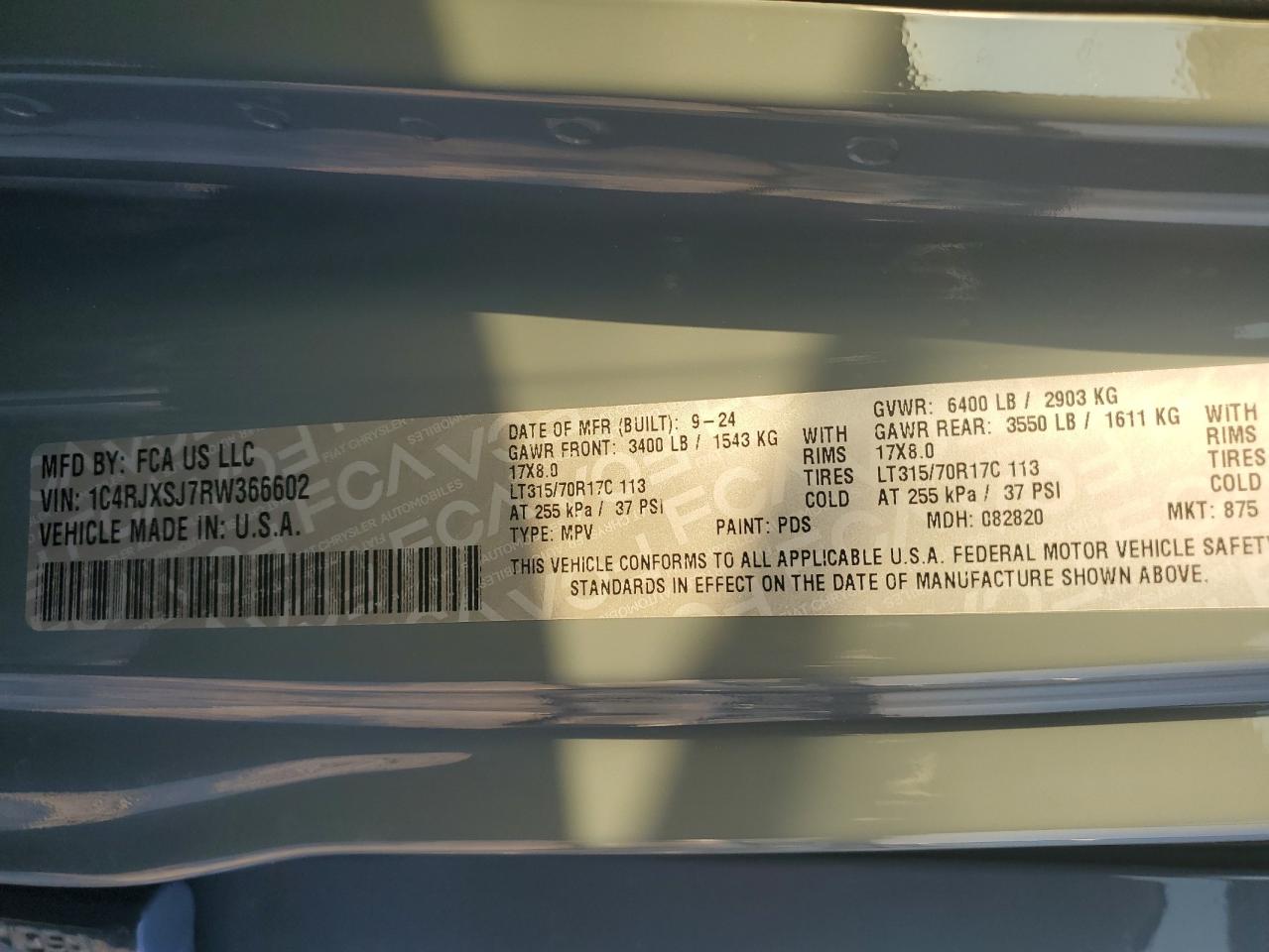 2024 Jeep Wrangler Rubicon 392 VIN: 1C4RJXSJ7RW366602 Lot: 71522665