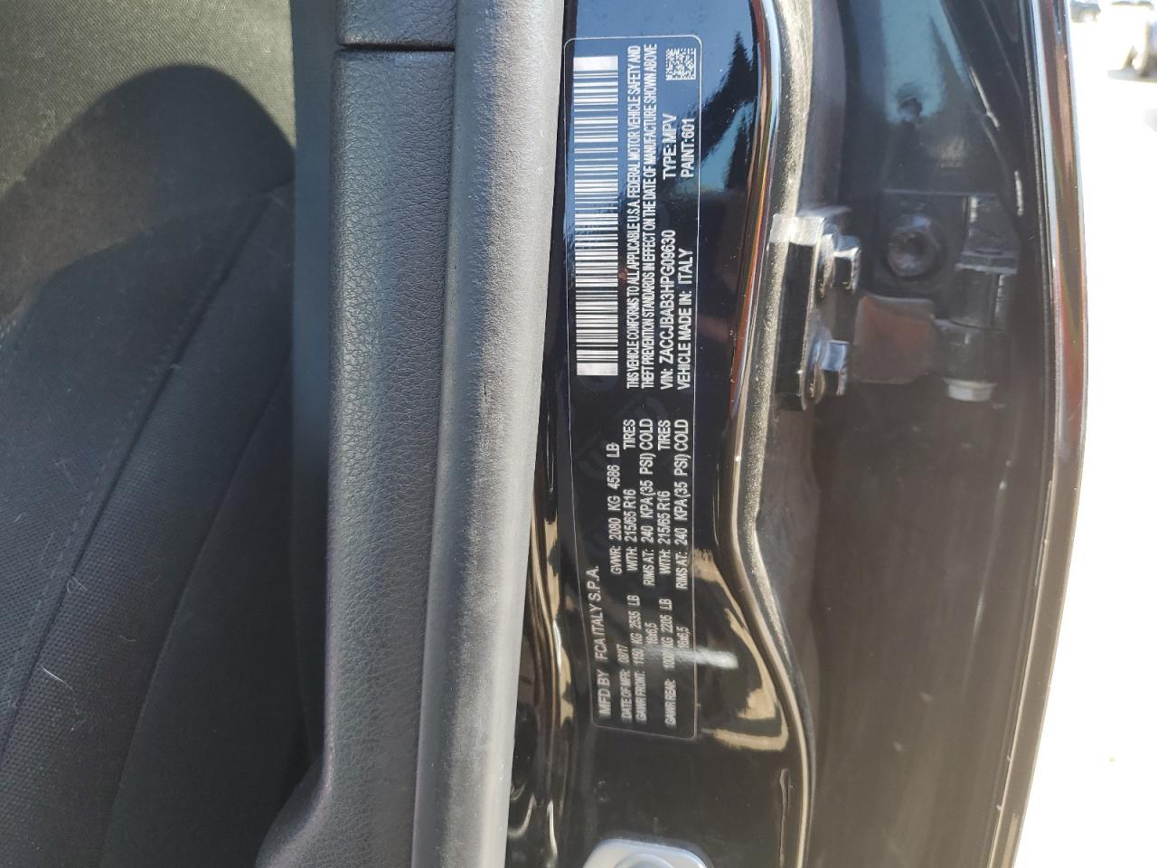 2017 Jeep Renegade Sport VIN: ZACCJBAB3HPG09630 Lot: 71544125