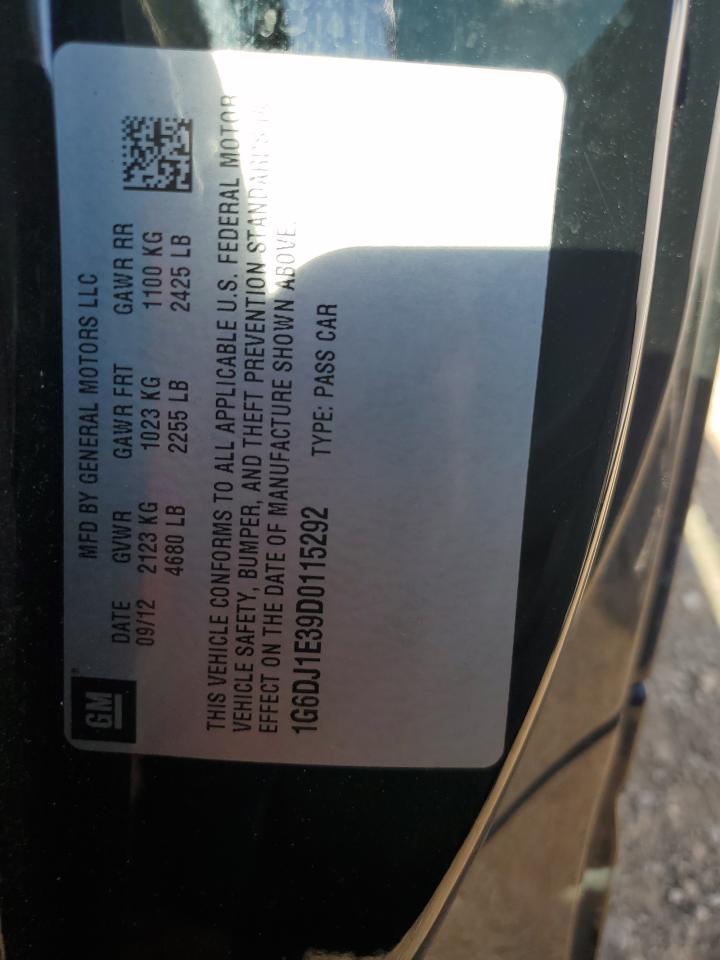 2013 Cadillac Cts Performance Collection VIN: 1G6DJ1E39D0115292 Lot: 80459965