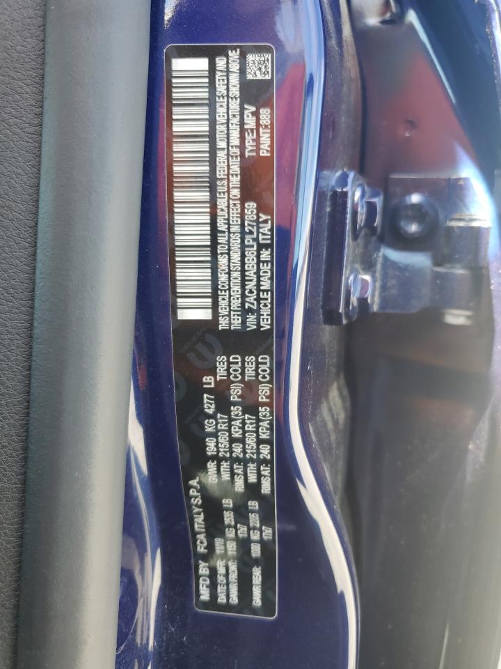 2020 Jeep Renegade Latitude VIN: ZACNJABB6LPL27859 Lot: 70808175