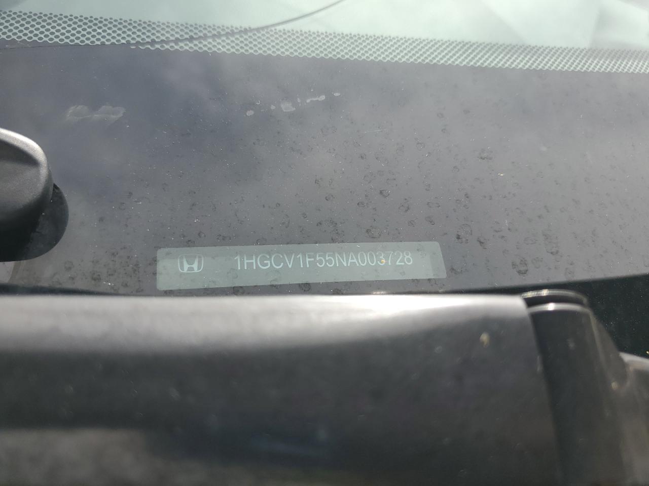 2022 Honda Accord Exl VIN: 1HGCV1F55NA003728 Lot: 71436705