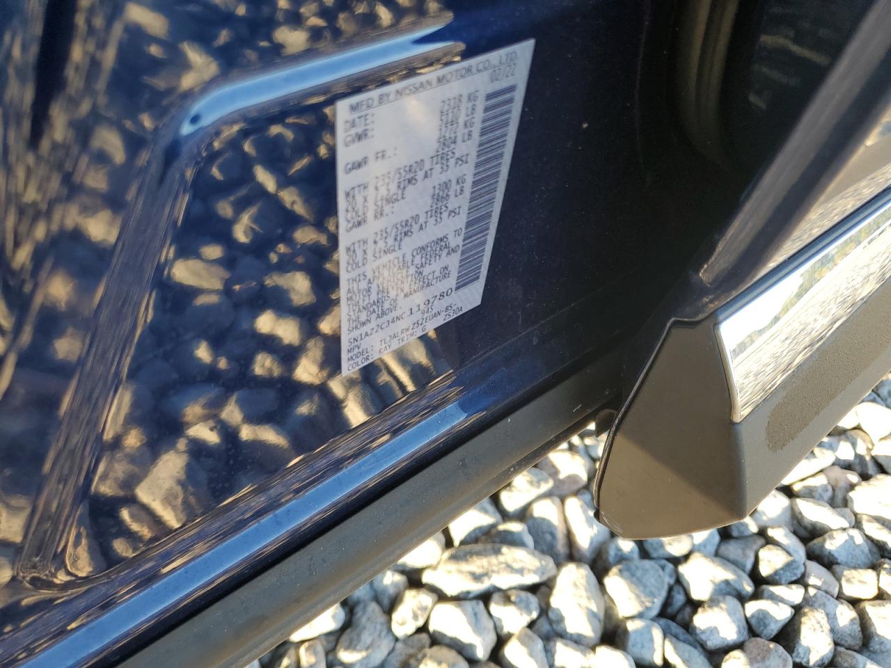 2022 Nissan Murano Sl VIN: 5N1AZ2CJ4NC119780 Lot: 83790955