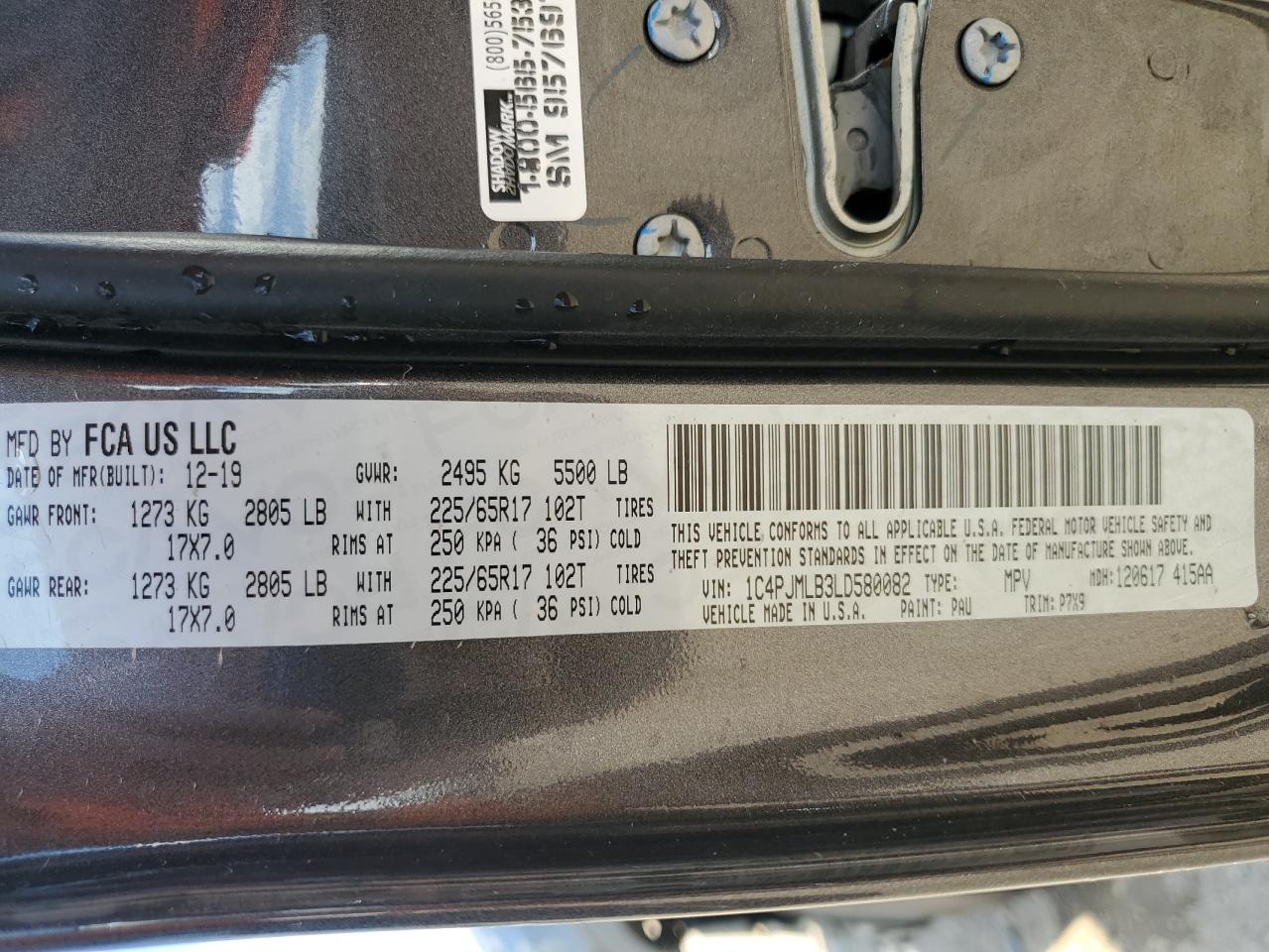 2020 Jeep Cherokee Latitude Plus VIN: 1C4PJMLB3LD580082 Lot: 70709835