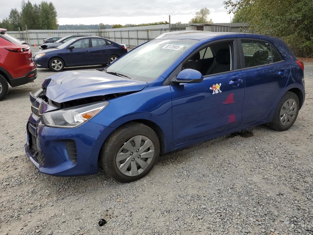 2020 Kia Rio Lx blue null gas 3KPA25AD7LE329349 photo #1