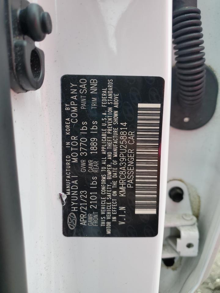 2023 Hyundai Venue Sel VIN: KMHRC8A39PU258814 Lot: 82072145