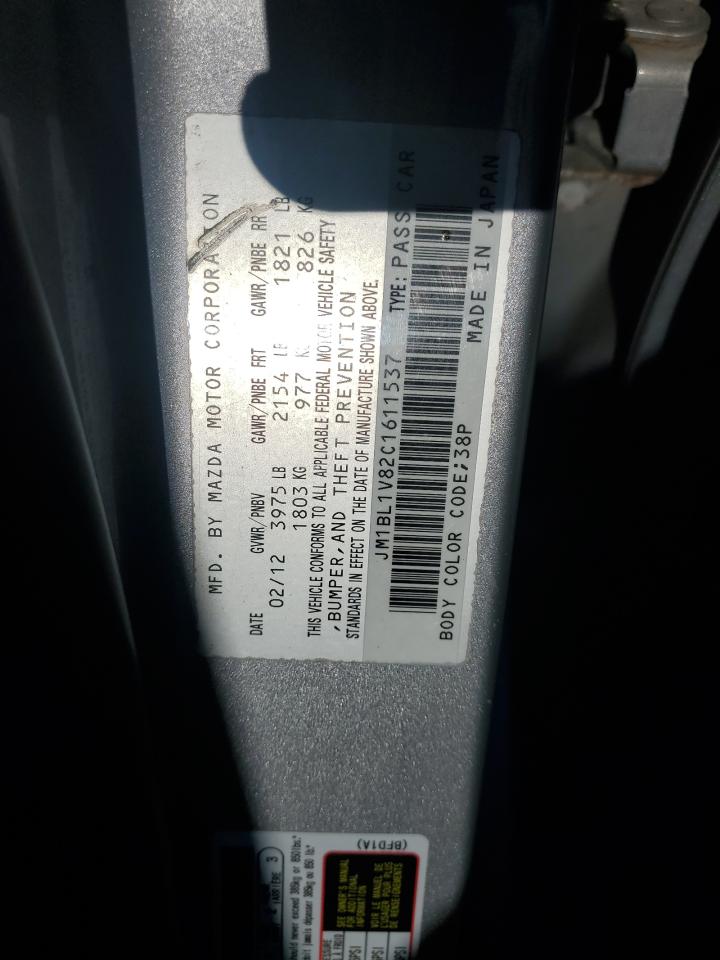 2012 Mazda 3 I VIN: JM1BL1V82C1611537 Lot: 81307525