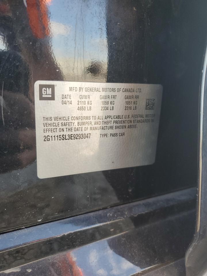 2014 Chevrolet Impala Lt VIN: 2G1115SL3E9293047 Lot: 81871855