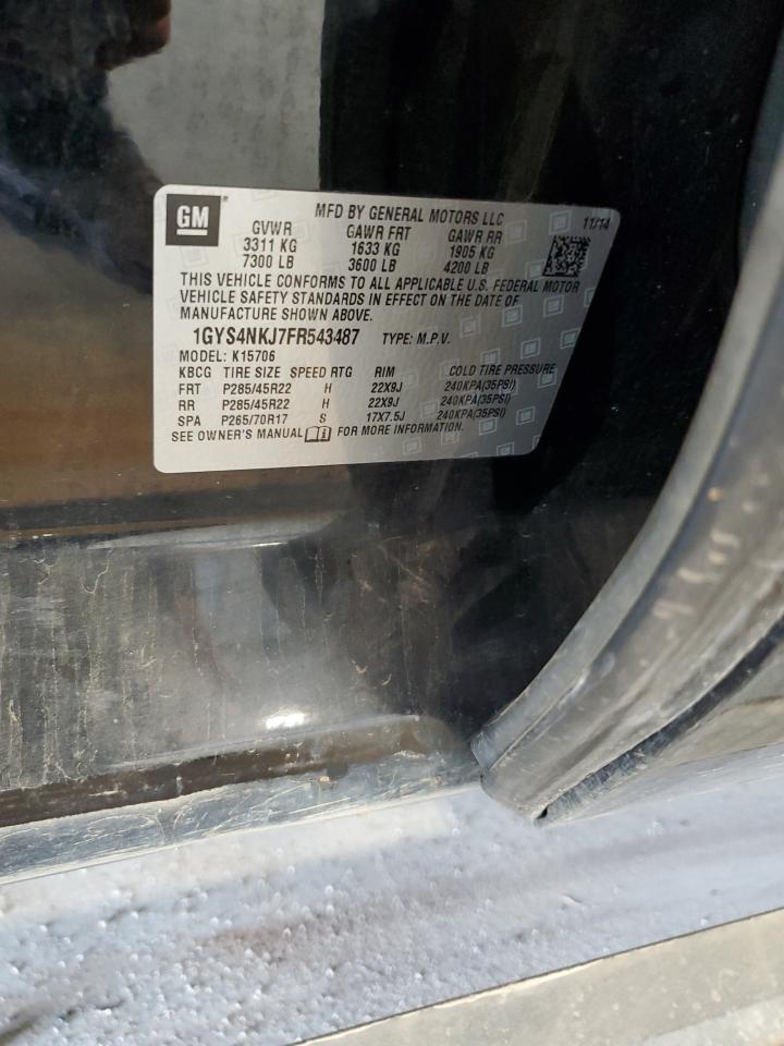 2015 Cadillac Escalade Premium VIN: 1GYS4NKJ7FR543487 Lot: 70936975