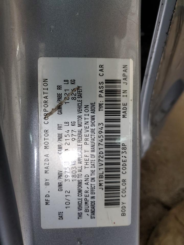 2013 Mazda 3 I VIN: JM1BL1V72D1745943 Lot: 81441145