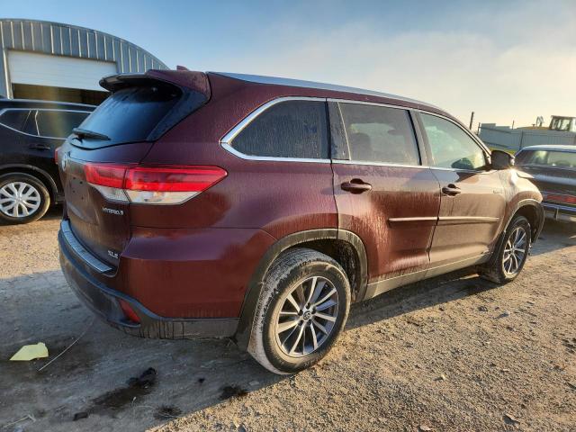  TOYOTA HIGHLANDER 2019 Бордовый