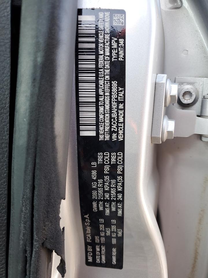 2015 Jeep Renegade Sport VIN: ZACCJBAH0FPB58695 Lot: 84290785