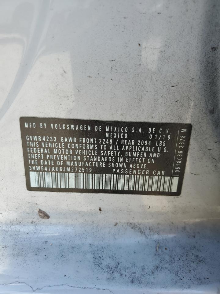 2018 Volkswagen Gti S VIN: 3VW547AU6JM272519 Lot: 81682145