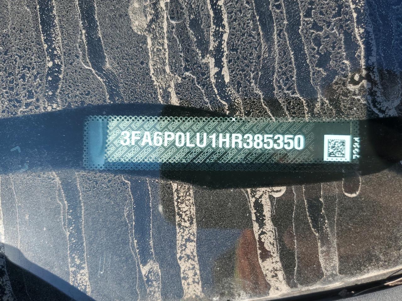 2017 Ford Fusion Se Hybrid VIN: 3FA6P0LU1HR385350 Lot: 81770655