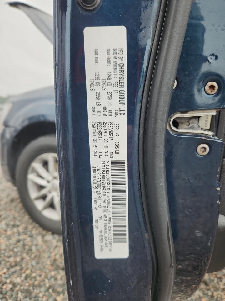 2013 Dodge Journey Sxt VIN: 3C4PDCBB6DT630701 Lot: 81891385