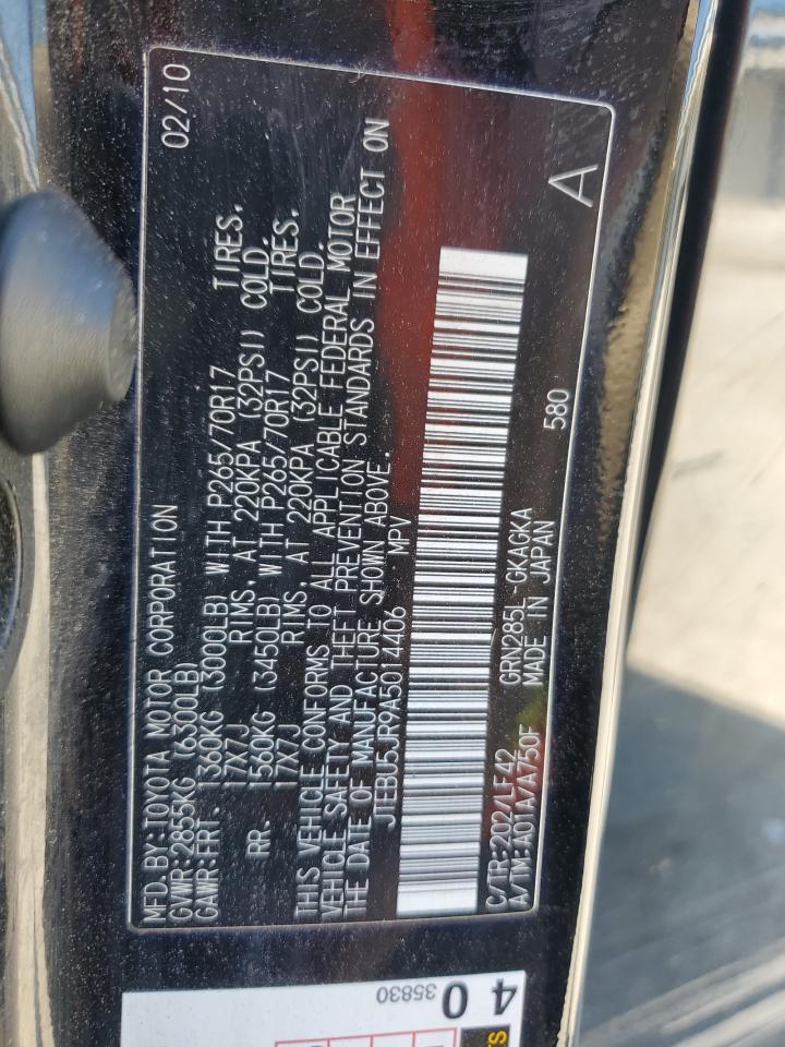 2010 Toyota 4Runner Sr5 VIN: JTEBU5JR9A5014406 Lot: 71601665