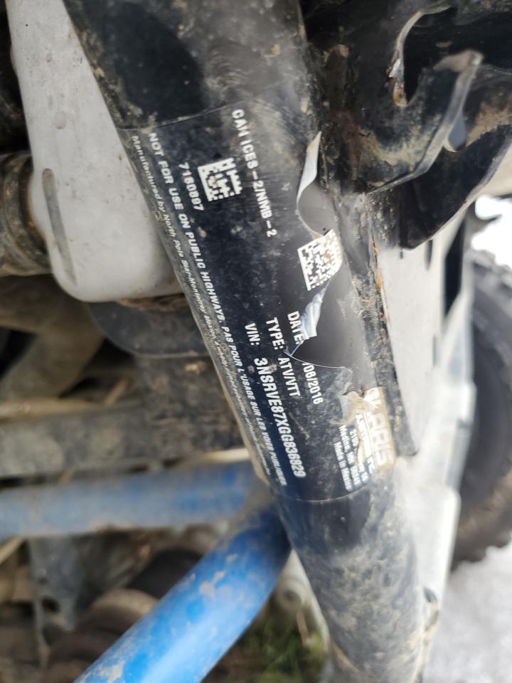 2016 Polaris Ranger 900 Crew Eps VIN: 3NSRVE87XGG836829 Lot: 84772515