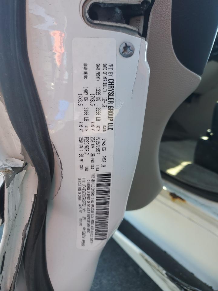 2014 Dodge Grand Caravan Sxt VIN: 2C4RDGCGXER252753 Lot: 82150715