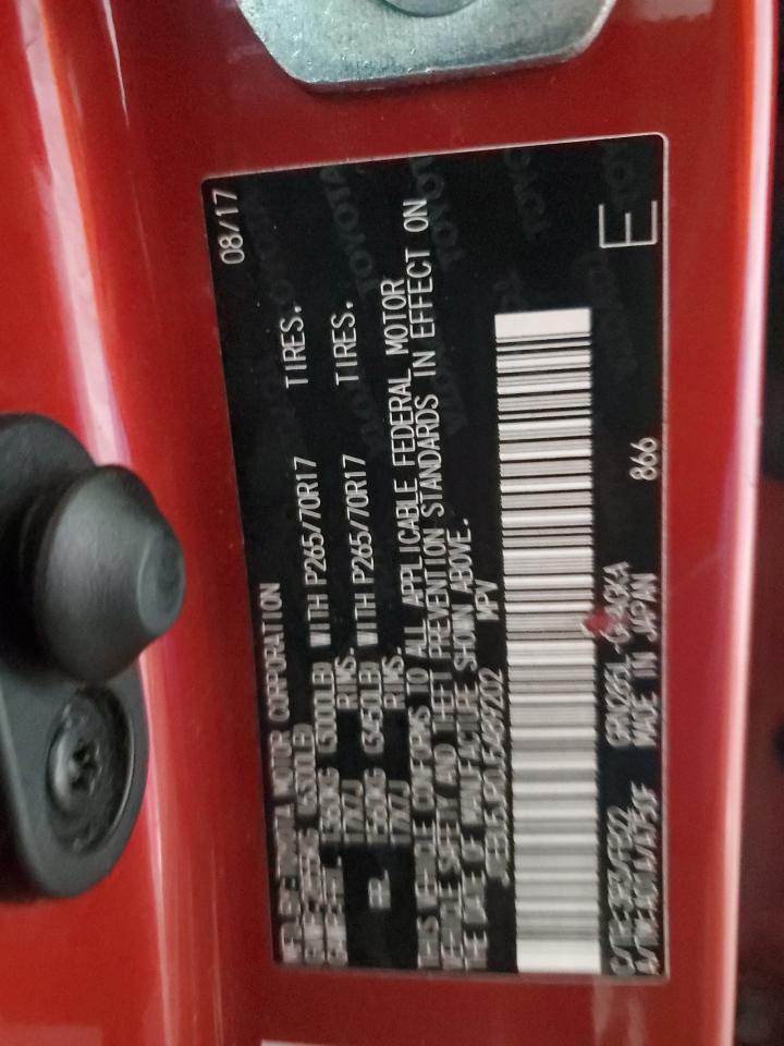 2018 Toyota 4Runner Sr5/Sr5 Premium VIN: JTEBU5JR0J5489202 Lot: 80462415