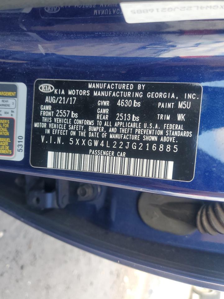 2018 Kia Optima Sx VIN: 5XXGW4L22JG216885 Lot: 81212845