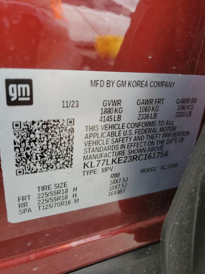 2024 Chevrolet Trax Activ VIN: KL77LKE23RC161754 Lot: 80927775