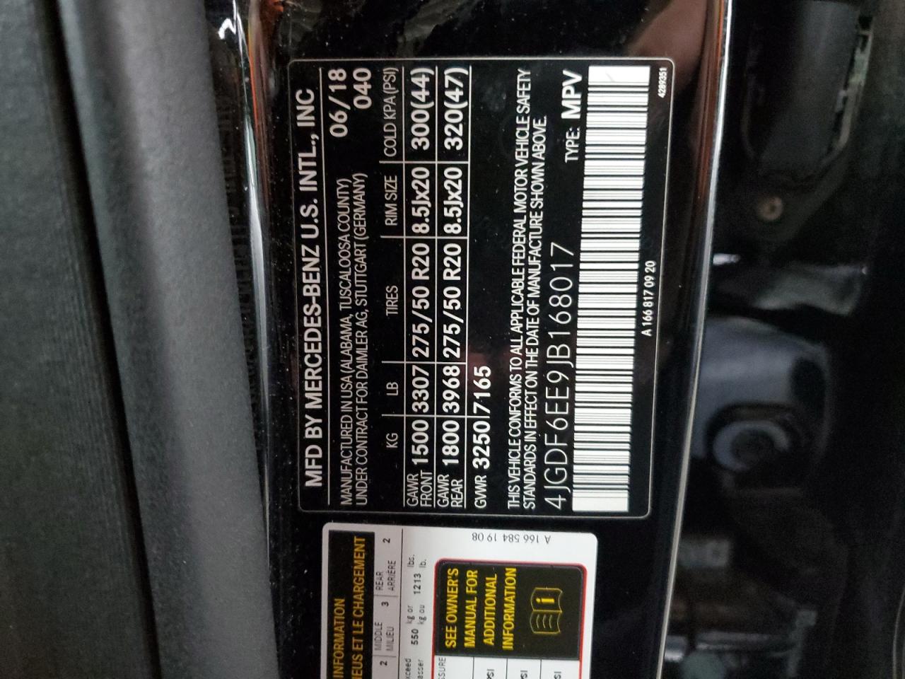 2018 Mercedes-Benz Gls 450 4Matic VIN: 4JGDF6EE9JB168017 Lot: 84463965