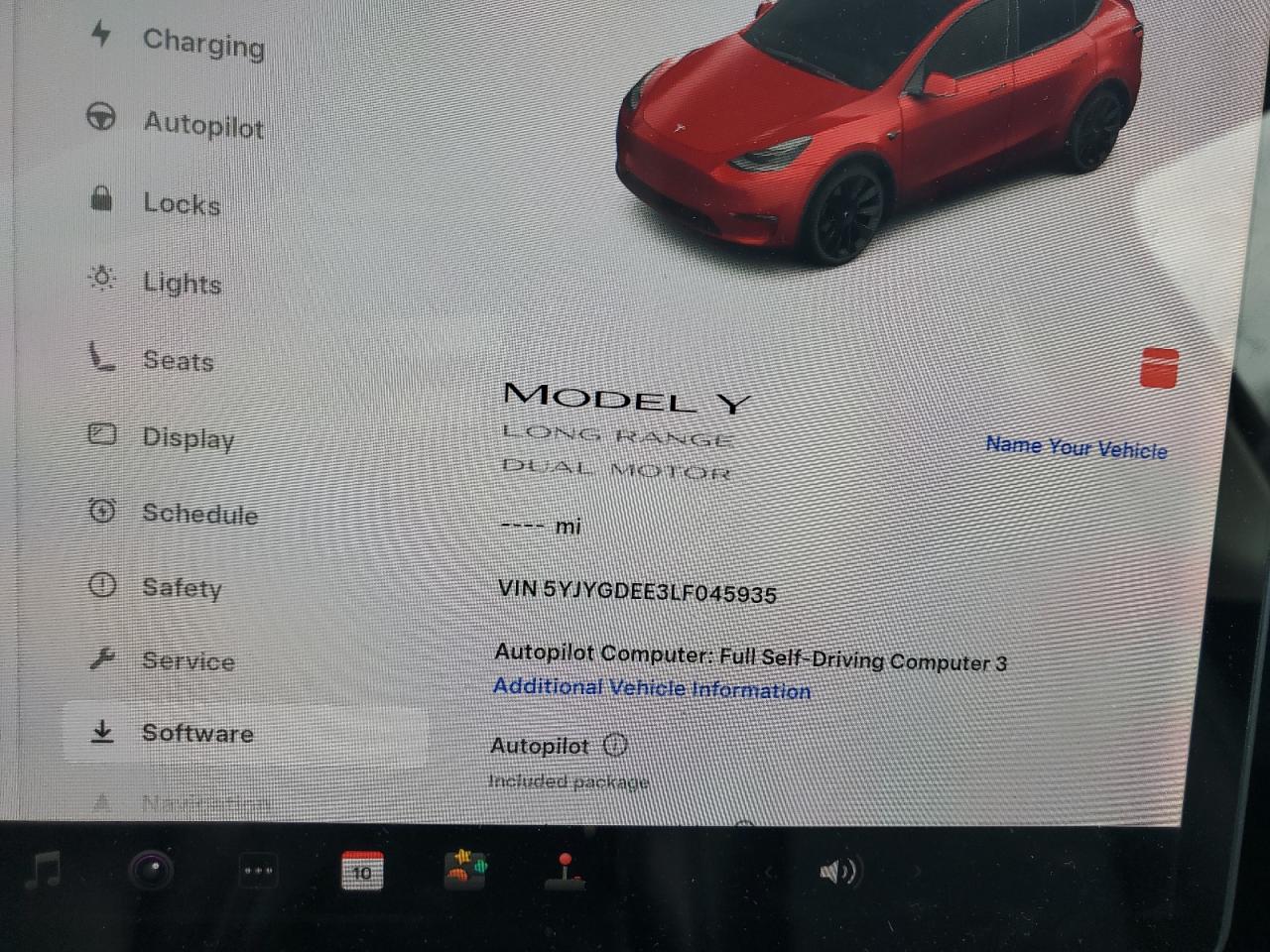 2020 Tesla Model Y VIN: 5YJYGDEE3LF045935 Lot: 71197885