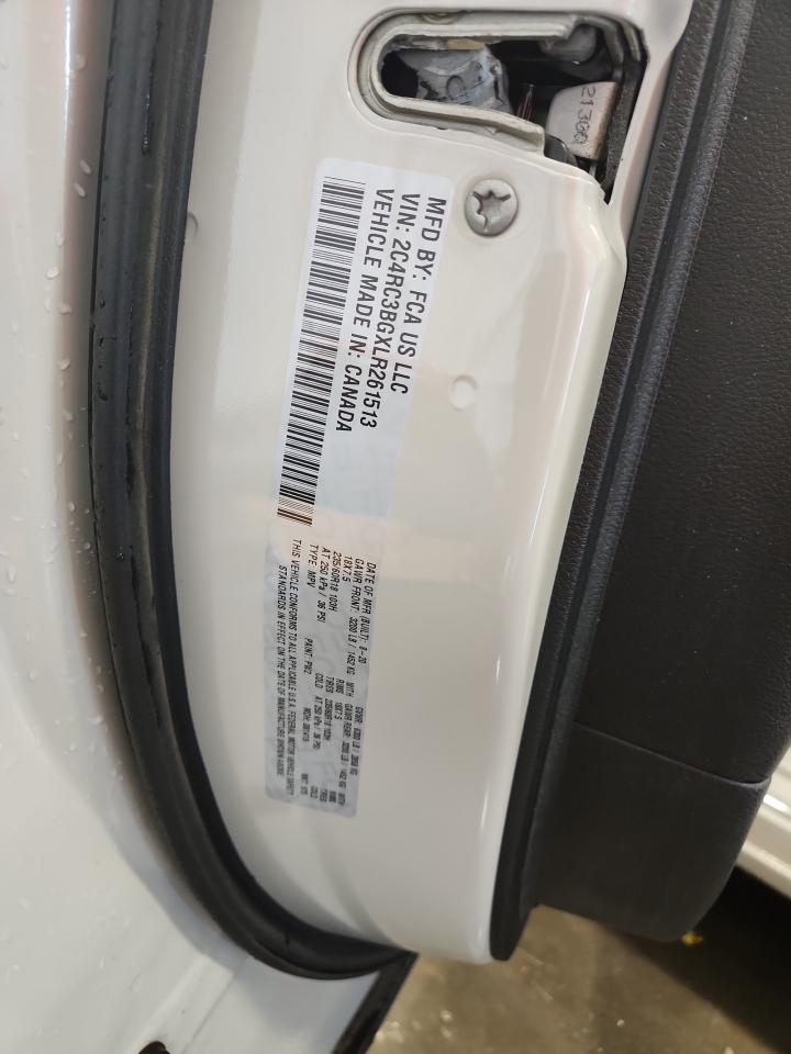 2020 Chrysler Pacifica Touring L VIN: 2C4RC3BGXLR261513 Lot: 80285555