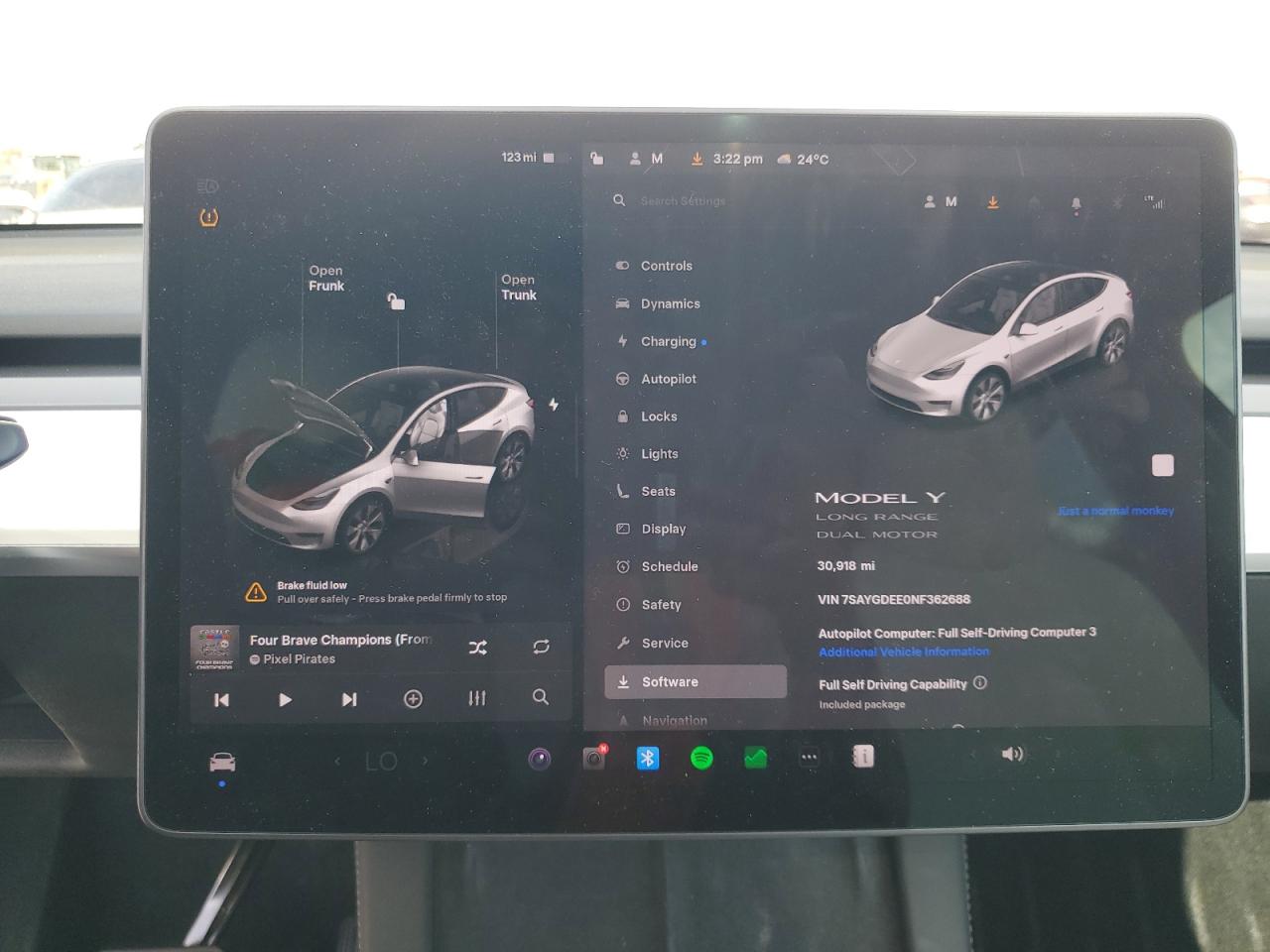 2022 Tesla Model Y VIN: 7SAYGDEE0NF362688 Lot: 82109765