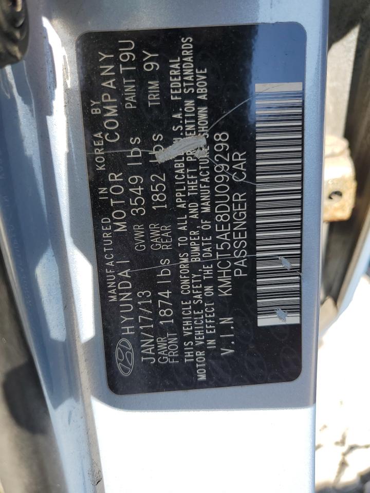 2013 Hyundai Accent Gls VIN: KMHCT5AE8DU099298 Lot: 81075705