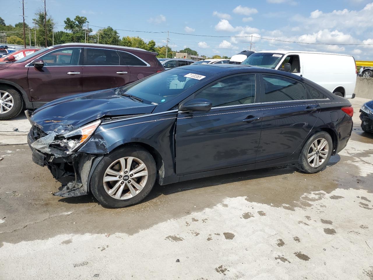 2013 Hyundai Sonata Gls blue null gas 5NPEB4AC6DH557424 photo #1