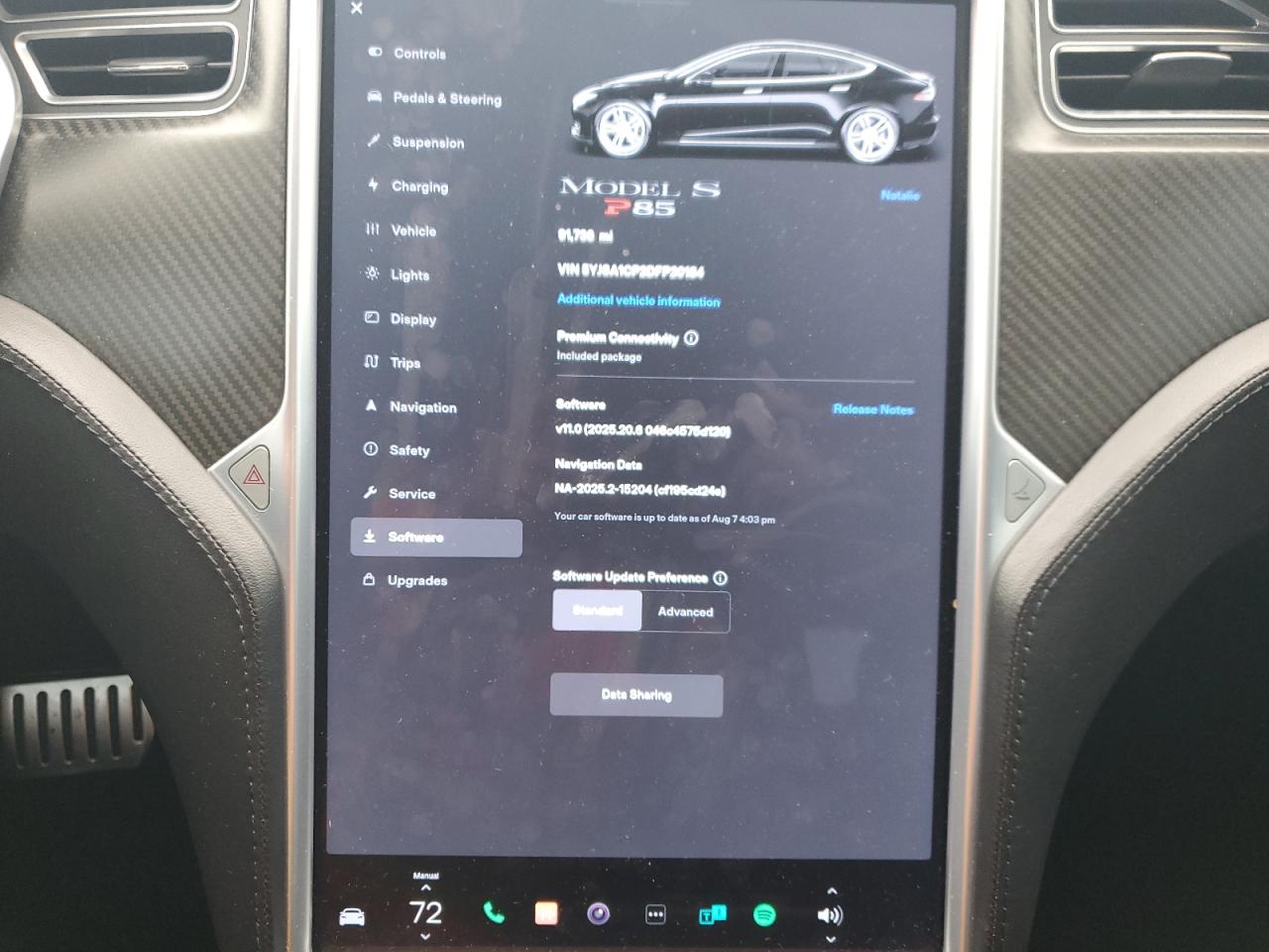 2013 Tesla Model S VIN: 5YJSA1CP2DFP20184 Lot: 80370065