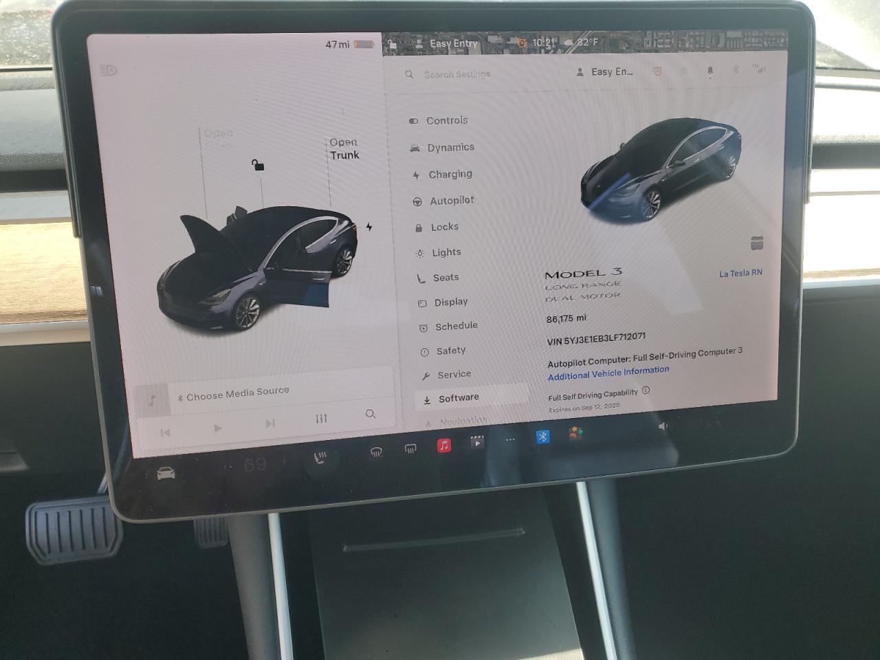 2020 Tesla Model 3 VIN: 5YJ3E1EB3LF712071 Lot: 71624365