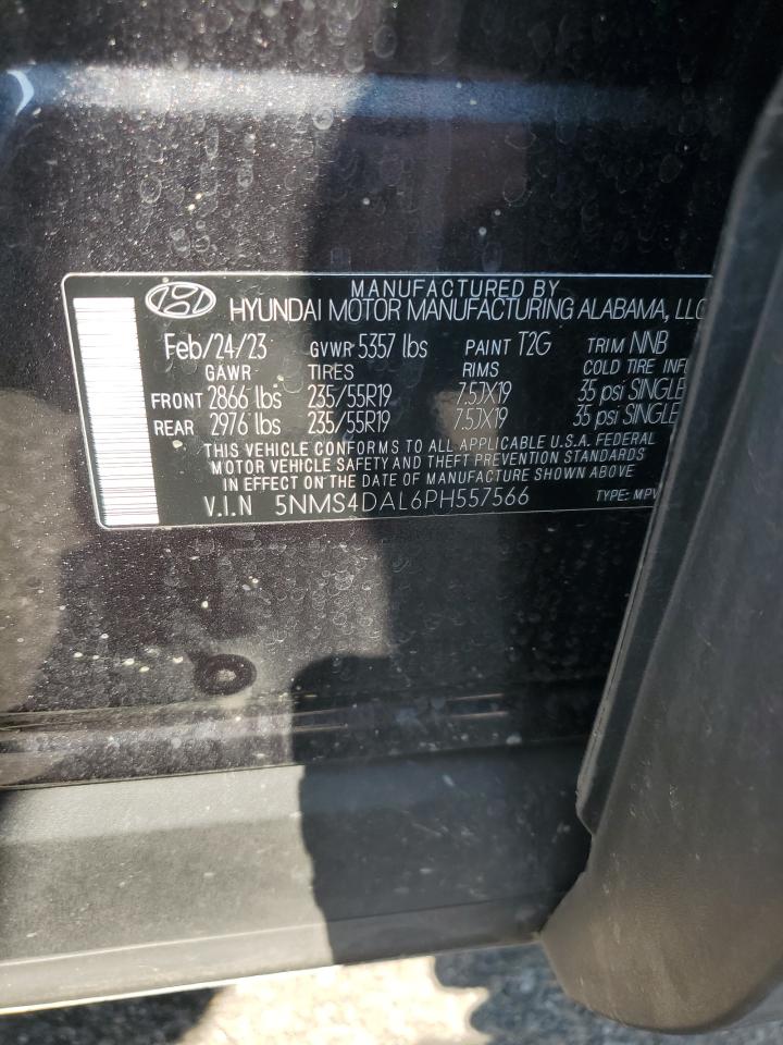 2023 Hyundai Santa Fe Limited VIN: 5NMS4DAL6PH557566 Lot: 81638735