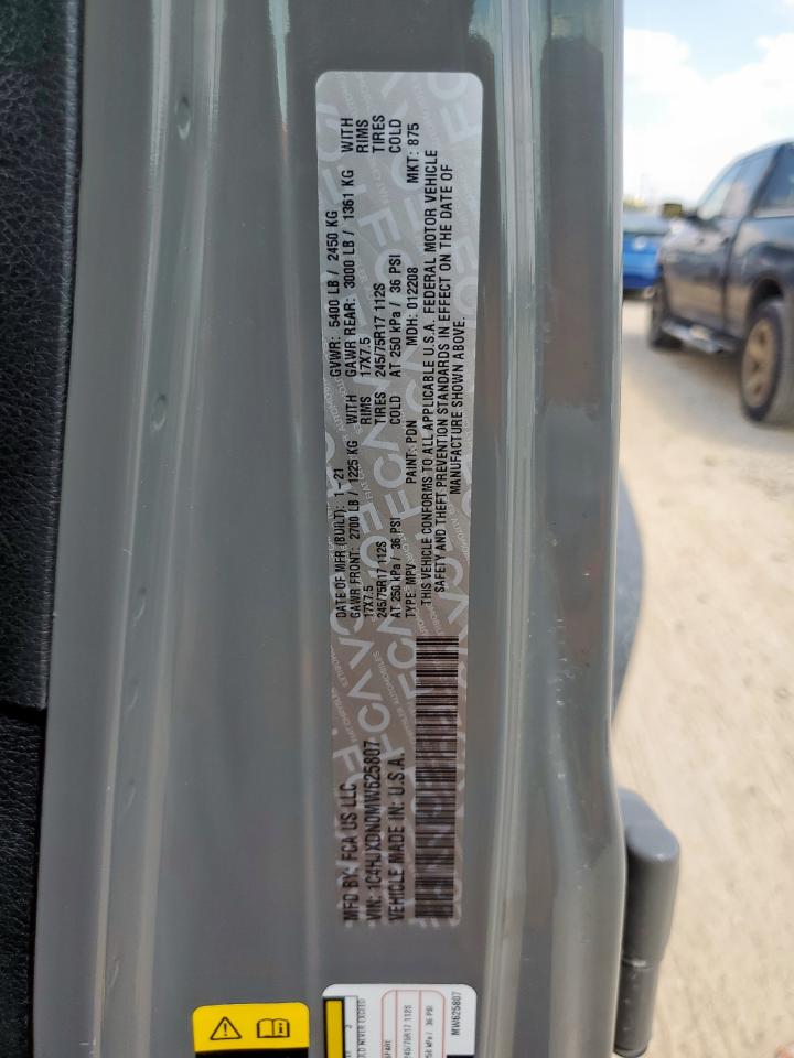 2021 Jeep Wrangler Unlimited Sport VIN: 1C4HJXDN0MW625807 Lot: 81457605