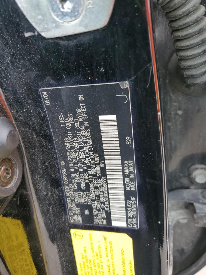 2004 Lexus Rx 330 VIN: JTJHA31UX40068991 Lot: 84279855