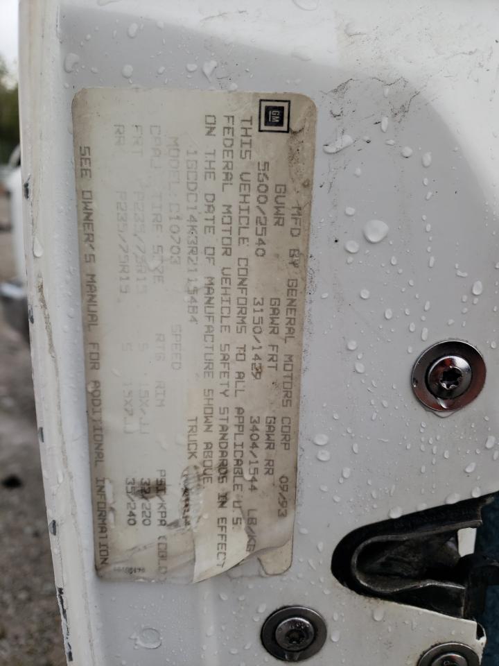 1994 Chevrolet Gmt-400 C1500 VIN: 1GCDC14K3RZ115484 Lot: 82042285