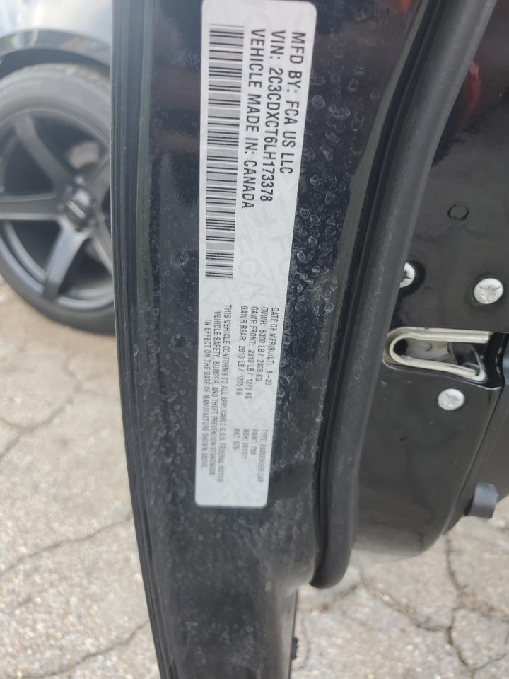 2020 Dodge Charger R/T VIN: 2C3CDXCT6LH173378 Lot: 71183575