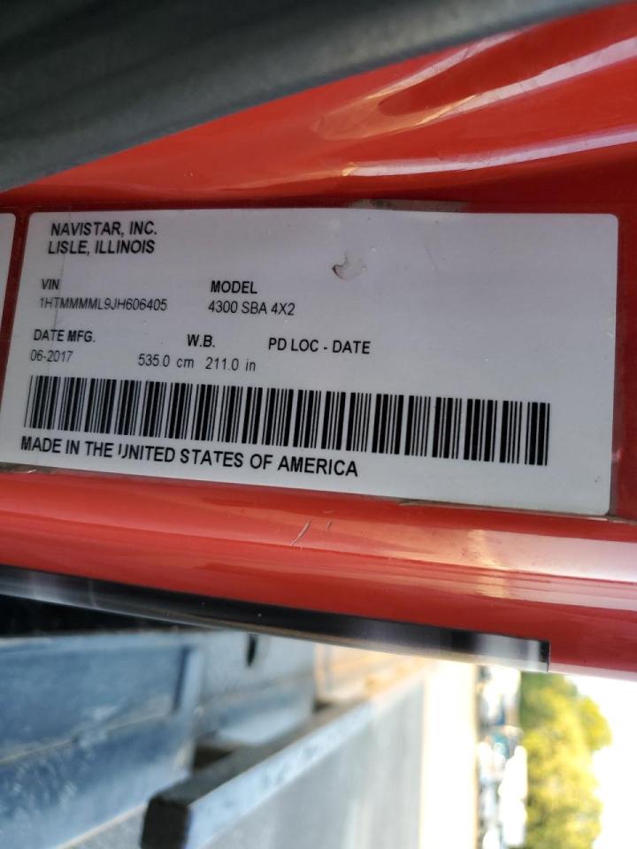 2018 International 4000 4300 VIN: 1HTMMMML9JH606405 Lot: 85354225