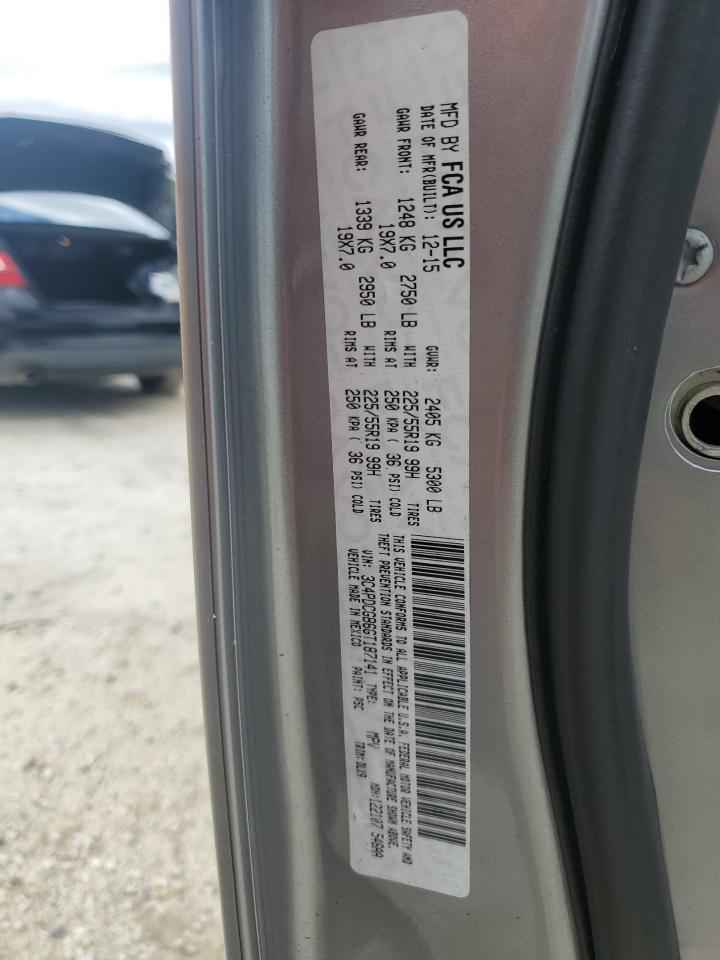 2016 Dodge Journey Crossroad VIN: 3C4PDCGB6GT187141 Lot: 84583815