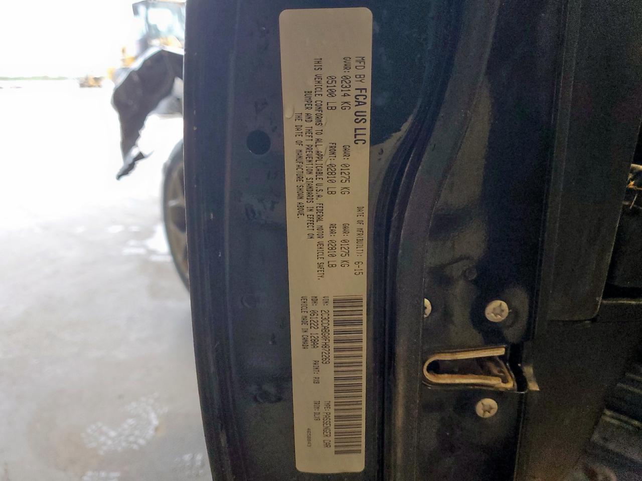 2015 Chrysler 300 S VIN: 2C3CCABG0FH872269 Lot: 82169685
