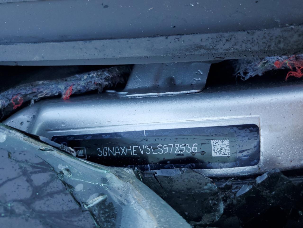 2020 Chevrolet Equinox Ls VIN: 3GNAXHEV3LS578536 Lot: 84410285