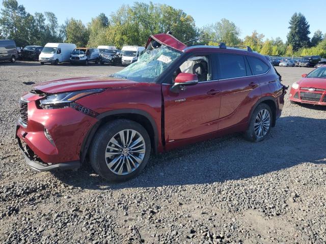  TOYOTA HIGHLANDER 2021 Красный