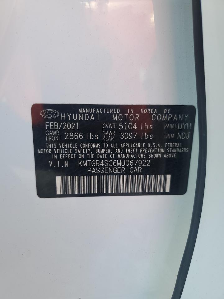 2021 Genesis G80 Base VIN: KMTGB4SC6MU067922 Lot: 83858435
