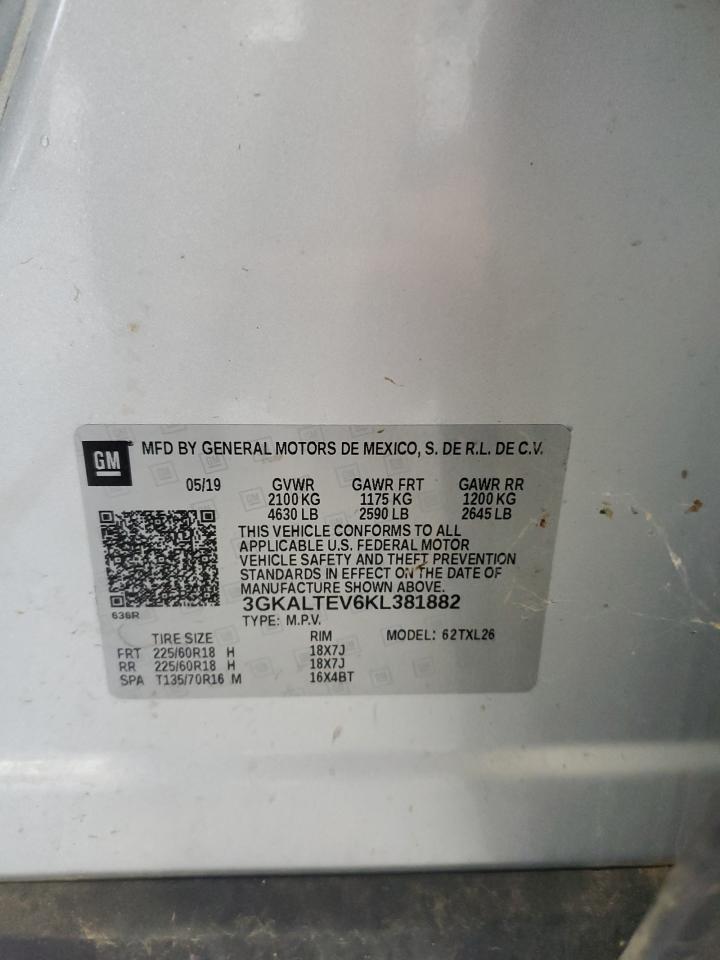 2019 GMC Terrain Sle VIN: 3GKALTEV6KL381882 Lot: 81421035